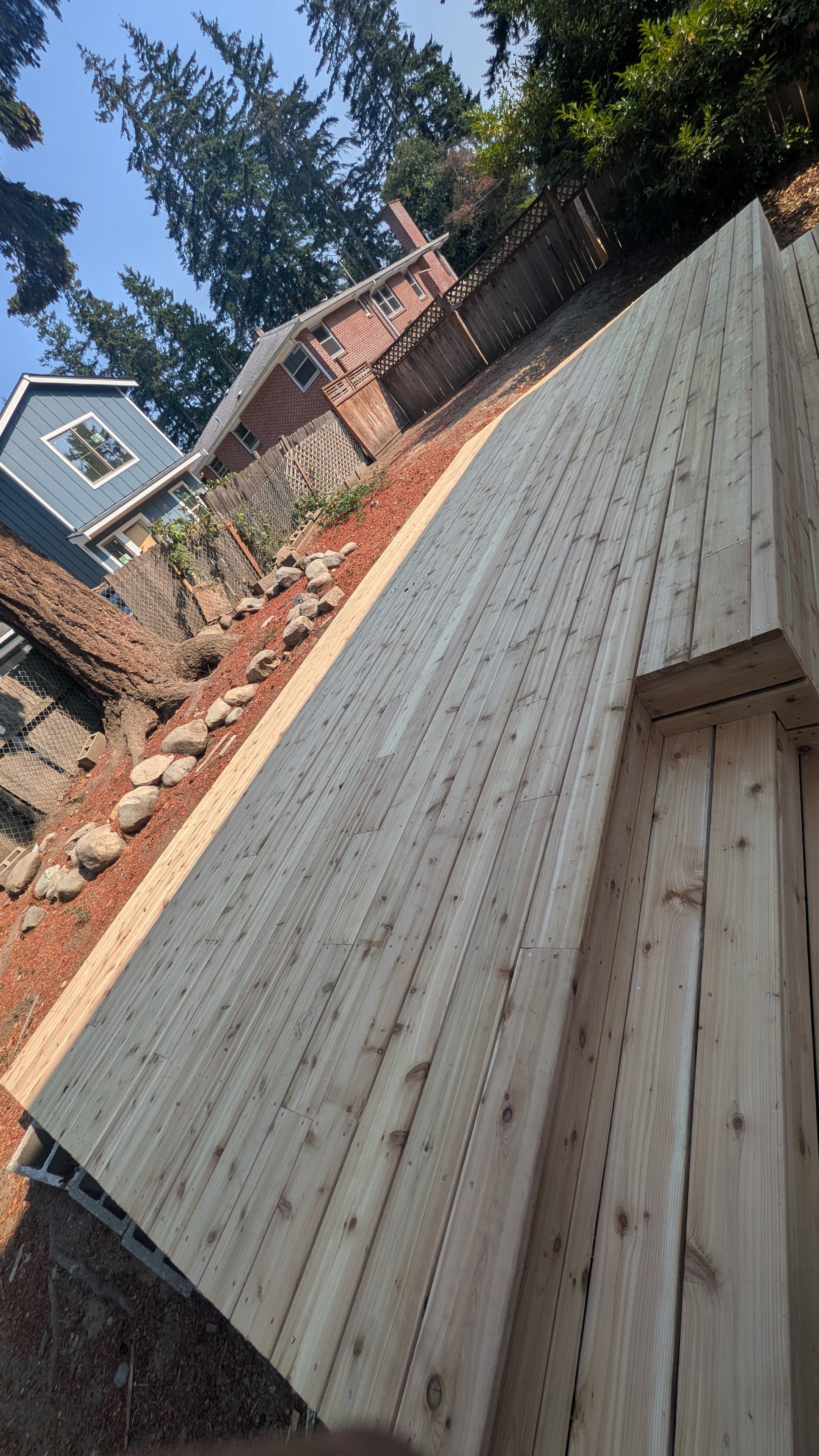 Cedar Deck Build — After